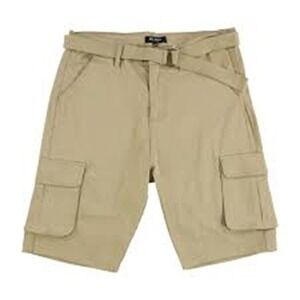 Blu Rock Men's Cargo Shorts, Stone, Size 38, 24 in long